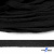 Шнур плетеный d-8 мм плоский, 70% хлопок 30% полиэстер, уп.85+/-1 м, цв.- чёрный - купить в Волгограде. Цена: 735 руб.