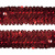 Тесьма с пайетками 3, шир. 30 мм/уп. 25+/-1 м, цвет красный - купить в Волгограде. Цена: 1 087.39 руб.