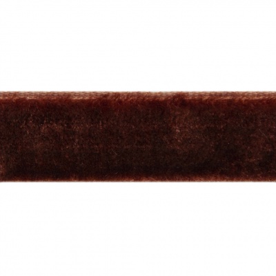 Лента бархатная нейлон, шир.12 мм, (упак. 45,7м), цв.120-шоколад - купить в Волгограде. Цена: 392 руб.
