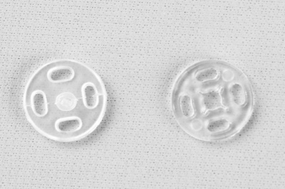 Кнопки пришивные пластиковые 11,5 мм, блистер 24шт, цв.-прозрачные - купить в Волгограде. Цена: 59.44 руб.
